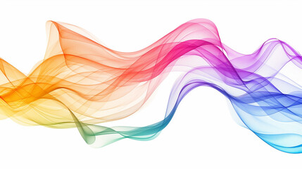 Dive into a whirlpool of color and light, where the wonders of technology shine bright in a symphony of hues, brought to life through wonderful gradient lines in a single wave style 