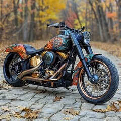 Custom painter for motorcycles offering digital designs that customers can purchase with cryptocurrency