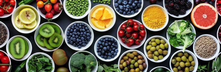 berries fruits in plates food