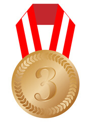3位のブロンズメダル
