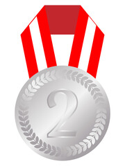 2位のシルバーメダル