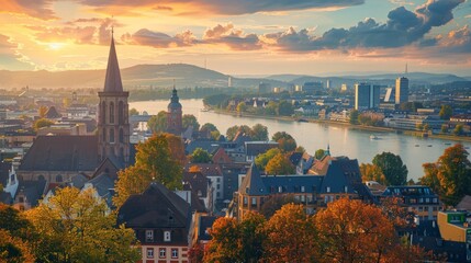 Bonn Beethoven's Birthplace Skyline