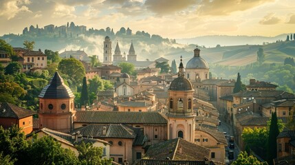 Perugia Umbrian Hills Skyline