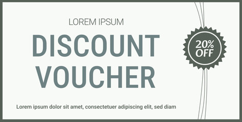 Discount voucher template