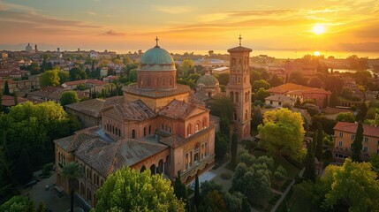 Ravenna Byzantine Mosaics Skyline
