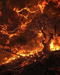 Uncontrollable wildfires result in widespread destruction and catastrophic phenomena
