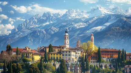 Trento Alpine Beauty Skyline