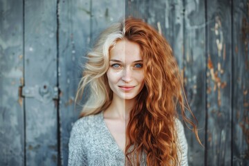 Fototapeta premium Careful aging interventions in life stage portraits enhance facial beauty, skin elasticity, and depict life stages.