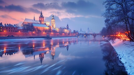 Krakow Wawel Castle Skyline