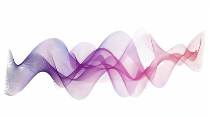 Dance with the rhythm of change with rhythmic gradient lines in a single wave style isolated on solid white background