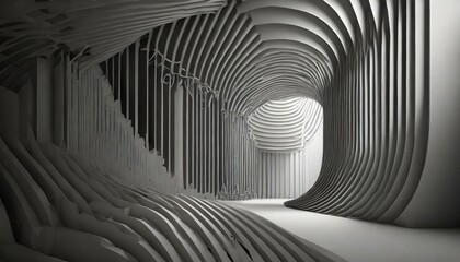tunnel of light, "Midnight Majesty: Intricate 3D Shadows"