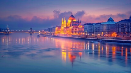 Budapest Stunning Parliament Skyline
