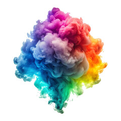 Fototapeta premium Rainbow-Colored Smoke Overlay