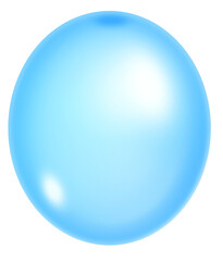 This is an illustration of a sky blue balloon.