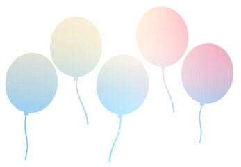 Illustration of a gradient balloon.