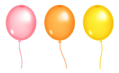 This is an illustration of colorful balloons.