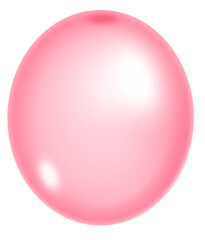 This is an illustration of a pink balloon.