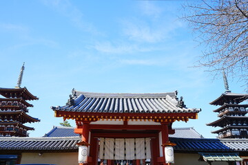 Corridor at Yakushiji Temple in Nara, Japan - 日本 奈良 薬師寺 回廊