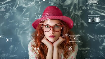 Reflecting on the digital age, pondering over the complexities of information technology - Powered by Adobe