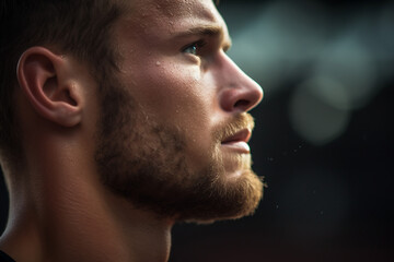 Obraz premium Generative AI image of professional successful man athlete