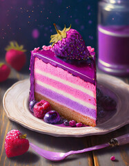 cheesecake with berries