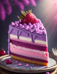 cake with strawberries