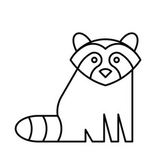 Raccoon logo. Icon design. Template elements