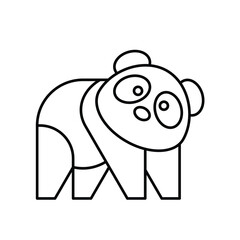 Panda logo. Icon design. Template elements	