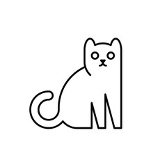 Cat logo. Icon design. Template elements	