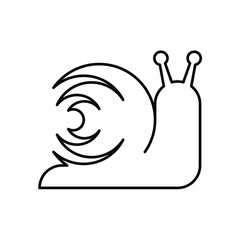 Snail logo. Icon design. Template elements	
