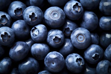 Fresh blueberries background. Top view. Close up. Toned.