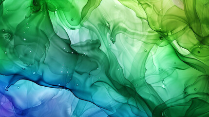 Inspired by the northern lights, this alcohol ink texture combines ethereal shades of green, blue, and violet, 