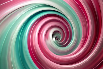 A swirl of pink, green, and blue colors - obrazy, fototapety, plakaty