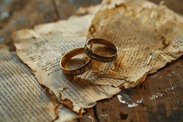 Understanding Annulment: A Legal Document for the Cancellation and Dissolution of Marriage - obrazy, fototapety, plakaty