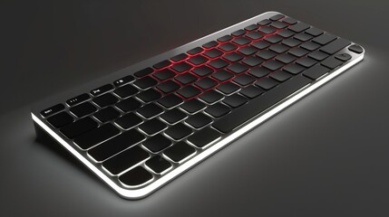 A sleek and modern keyboard with light