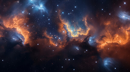 Fototapeta na wymiar multicolor nebula