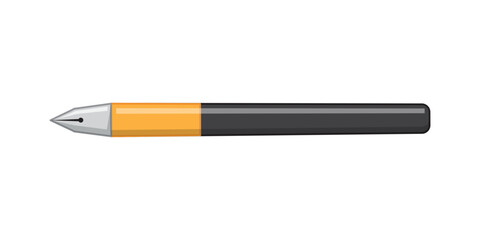 Vector illustration of pen on transparent background