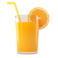 Orange juice in a glass, for fresh drink needs