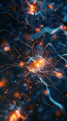 network of nerve cells.