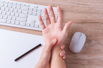 hand muscle inflammation from office syndrome