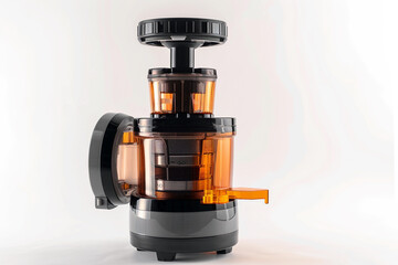 A versatile juicer with multiple speed settings and a pulp ejection feature isolated on a solid white background.