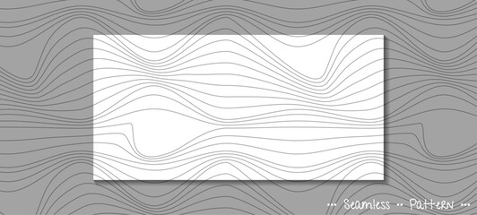 Illustration simple wave line pattern and geometric shape. Abstract graphic design. Vector seamless pattern with black and white stripe line. Design for print fabric, textile, wallpaper background