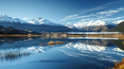 lake in the morning