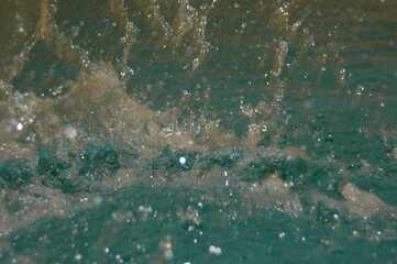 real water splashes and drops, abstract background