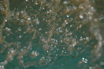 real water splashes and drops, abstract background