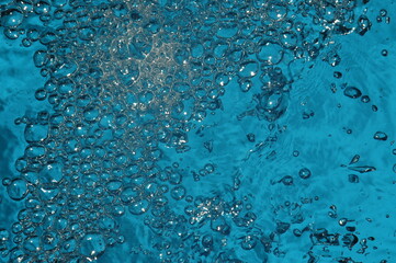 real water splashes and drops, abstract background