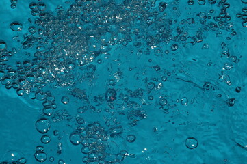 real water splashes and drops, abstract background