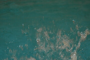 real water splashes and drops, abstract background