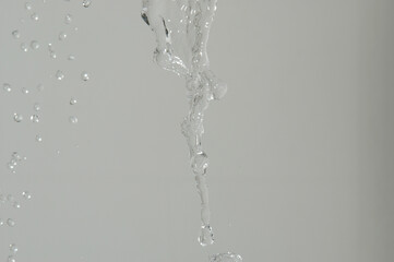 real water splashes and drops, abstract background