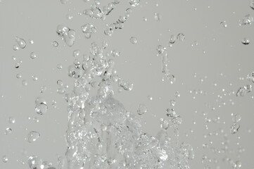 real water splashes and drops, abstract background
